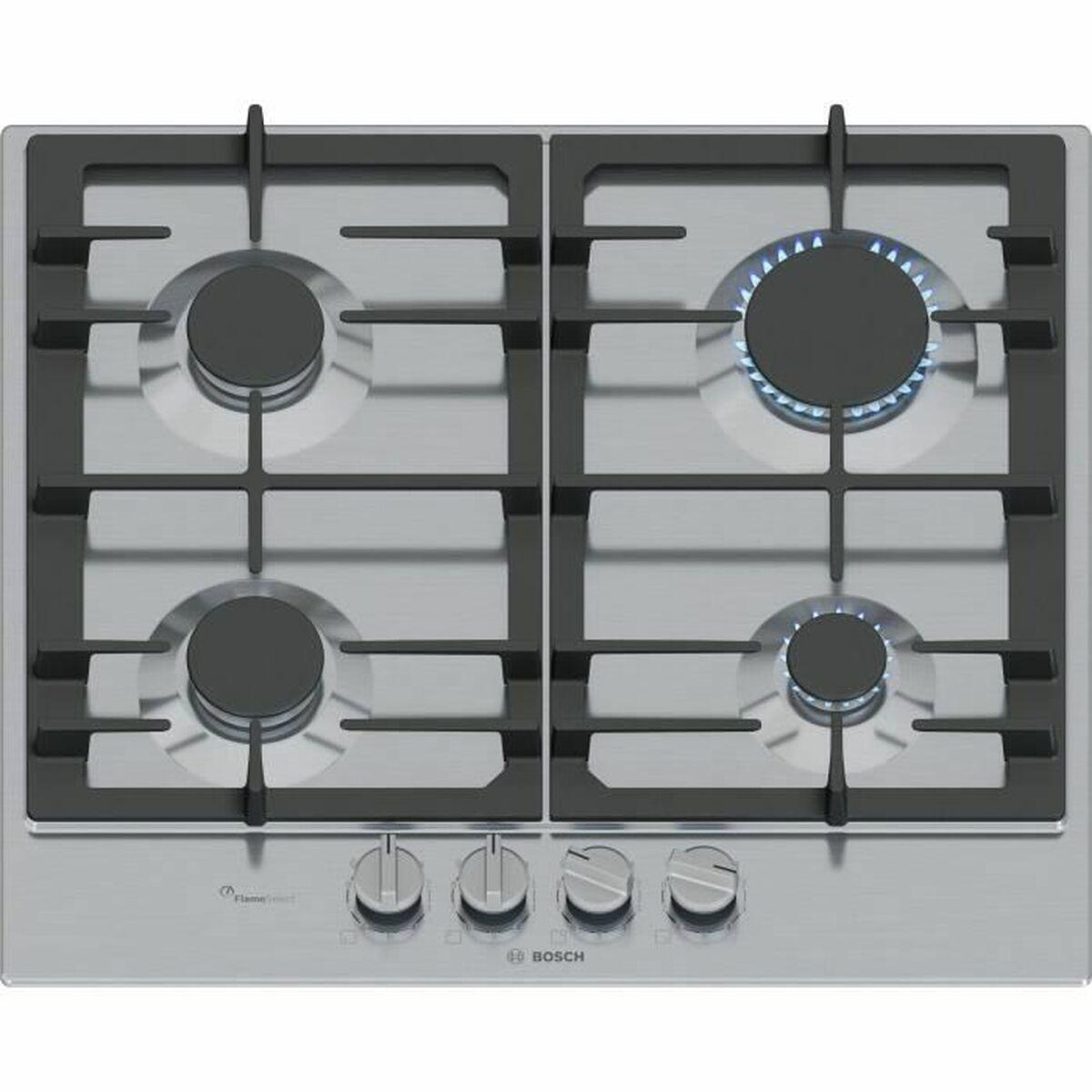 BOSCH induktionskogeplade, integreret, stål, 4 zoner
