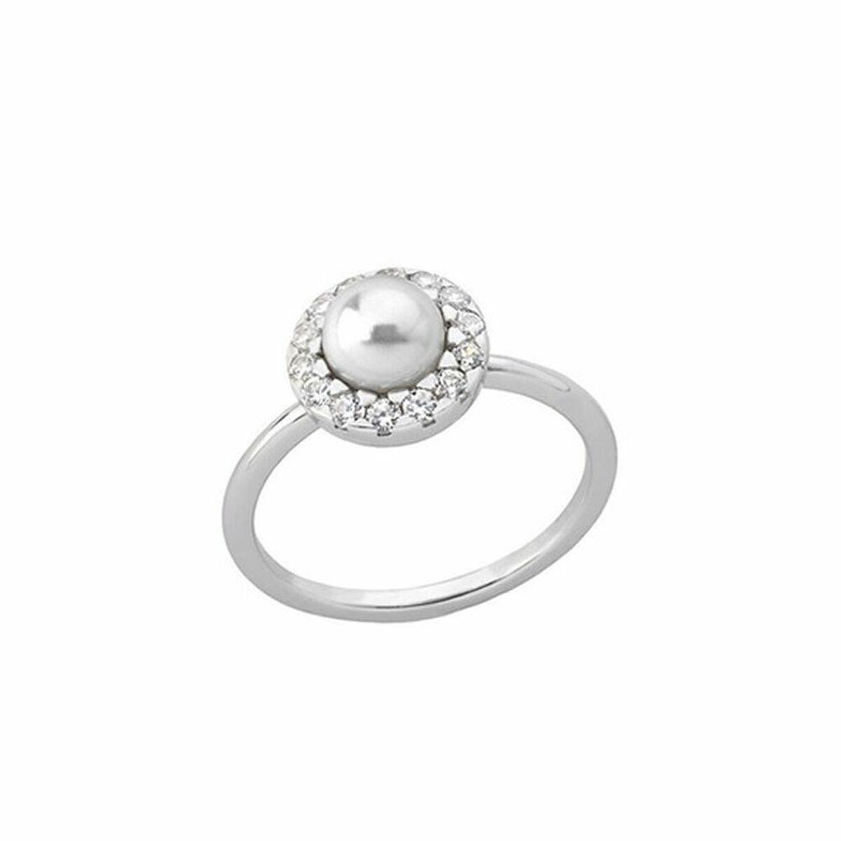 Majorica ring til kvinder - sølvfarvet, elegant perledesign