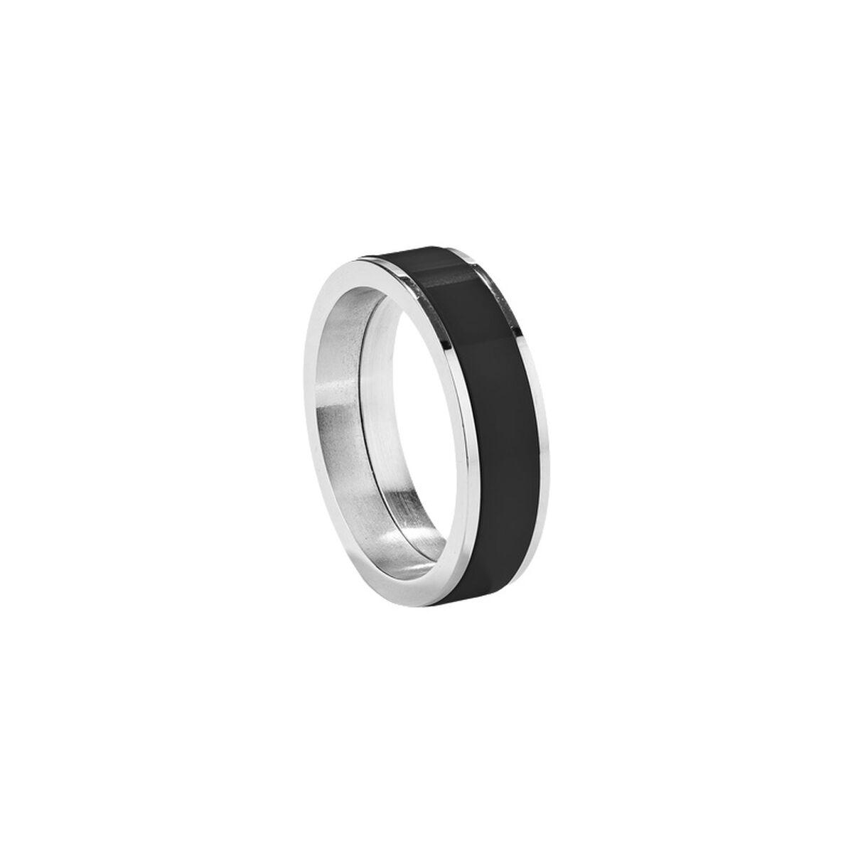 Radiant RH000022-24 herre ring - sølvfarvet med sort detalje, str. 24
