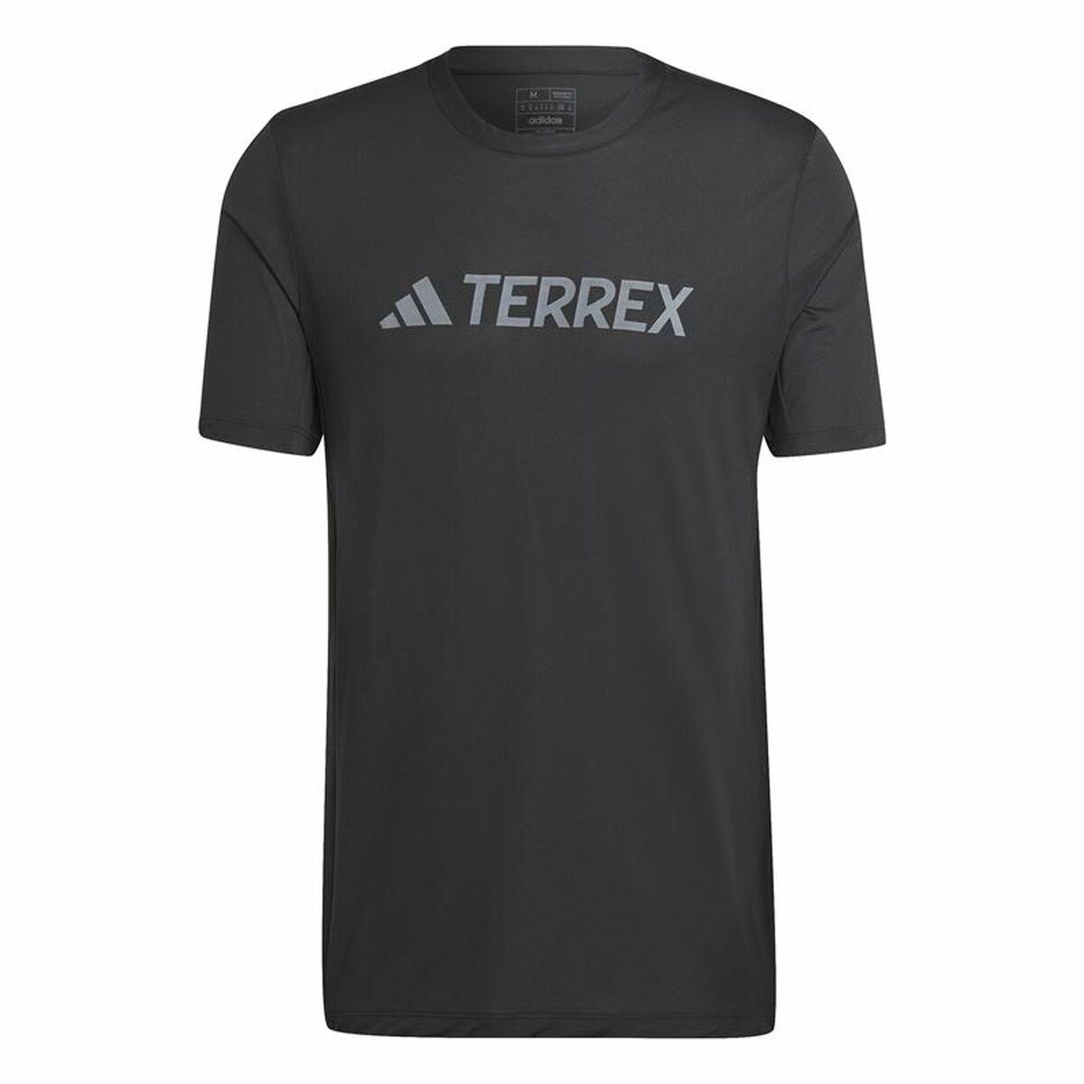Kortærmet T-shirt Til Mænd Adidas Mt Log Tech Sort M