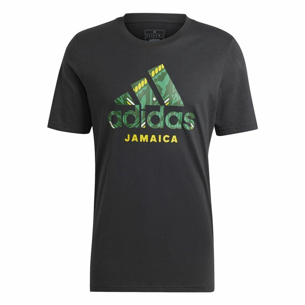 Adidas Jamaica Seasonal Graphic fodbold T-shirt - Blå/Sort (S)