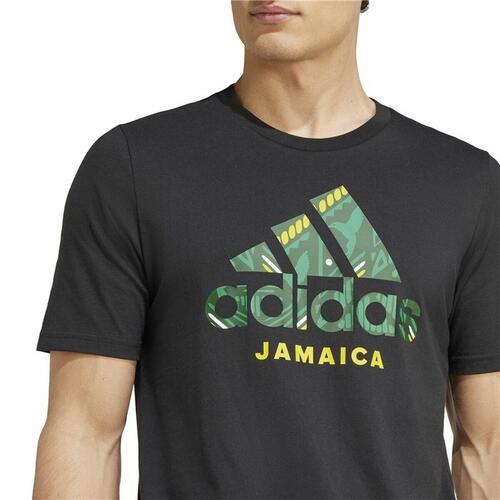 Adidas Jamaica Seasonal Graphic fodbold T-shirt - Blå/Sort (S)