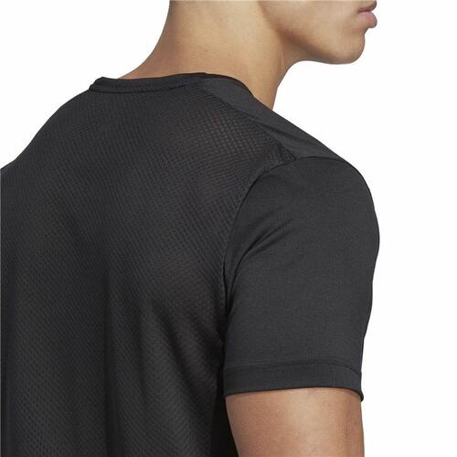 Kortærmet T-shirt til Mænd Adidas Agr Shirt Sort S