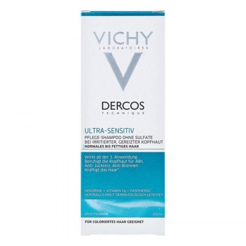 Shampoo til sensitiv hovedbund Vichy Dercos Ultra-Sensitiv 200 ml