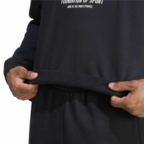 Sweaters uden Hætte til Mænd Adidas Brand Love French Terry Sort M