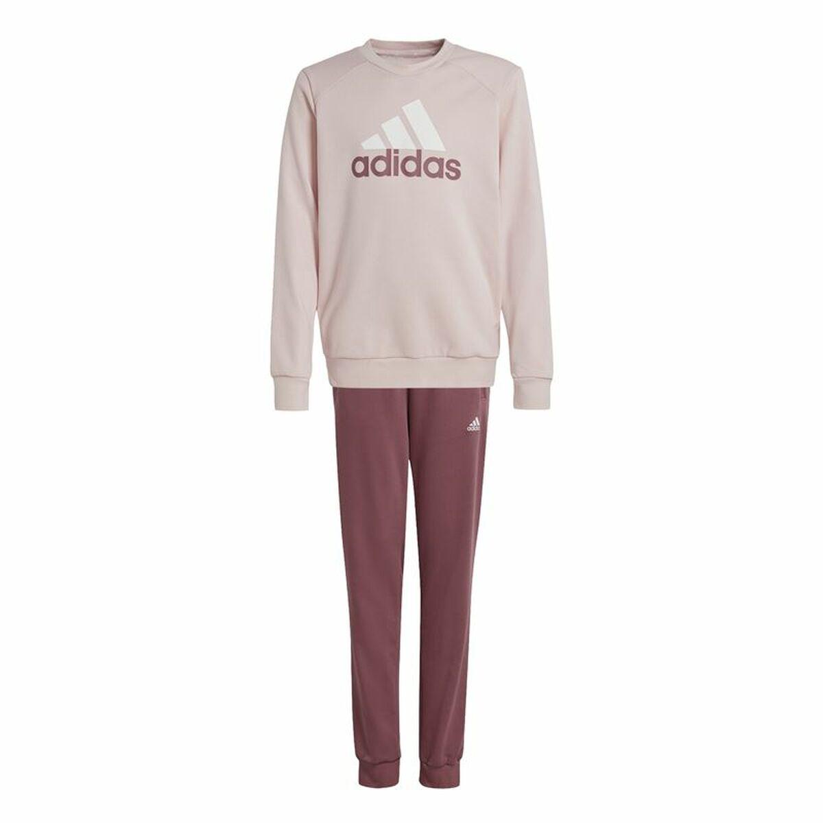 Træningsdragt til kvinder Adidas Essentials Big Logo French Terry Pink 9-10 år