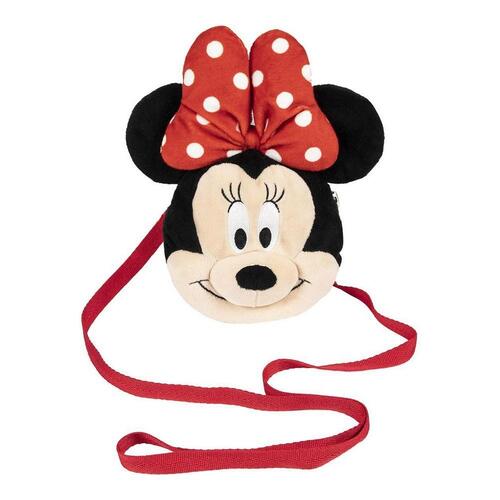 Skuldertaske 3D Minnie Mouse Rød (18,9 x 21 x 6 cm)