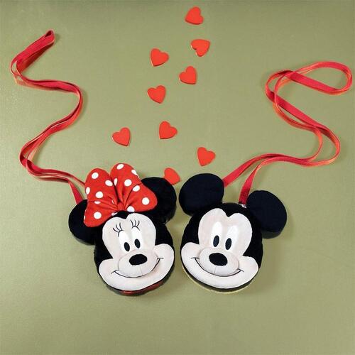 Skuldertaske 3D Minnie Mouse Rød (18,9 x 21 x 6 cm)