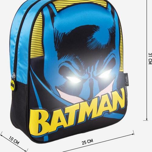 3D Skoletaske Batman Blå (10 x 25 x 31 cm)