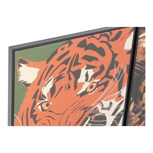Lærredsmaleri - Tiger, 52 × 2,7 × 72 cm