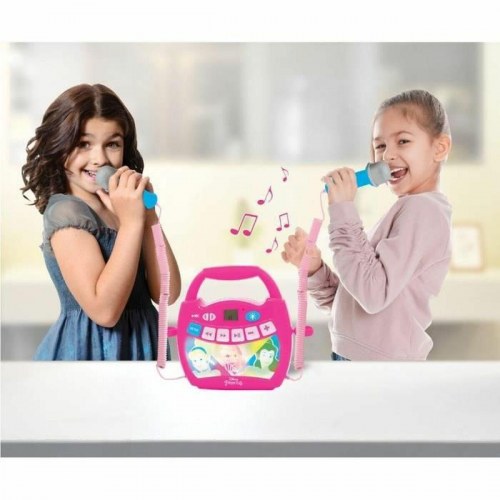 Lexibook Disney Princess - Bluetooth karaokehøjttaler med 2 mikrofoner (pink)