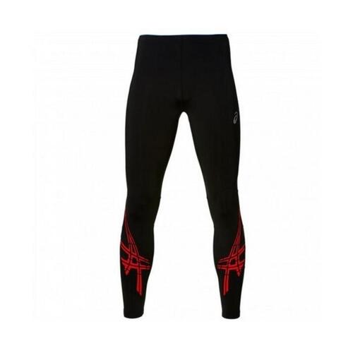 Tights til mænd Asics Stripe Tight Sort (USA) Sort S