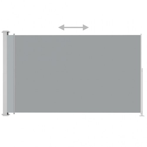 Sammenrullelig sidemarkise til terrassen 200x300 cm grå