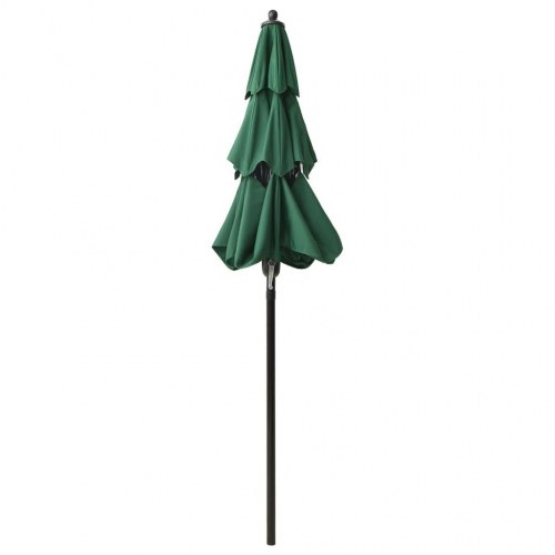 Parasol 2 m aluminiumsstang 3 niveauer grøn