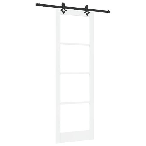 Skydedør Andet Hvid 78 x 232 cm Træ og metal
