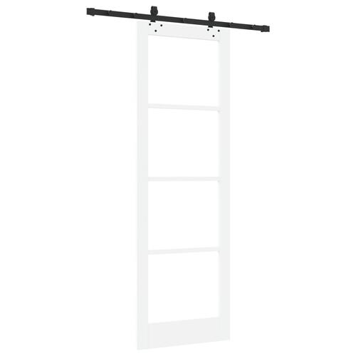 Skydedør Andet Hvid 78 x 232 cm Træ og metal