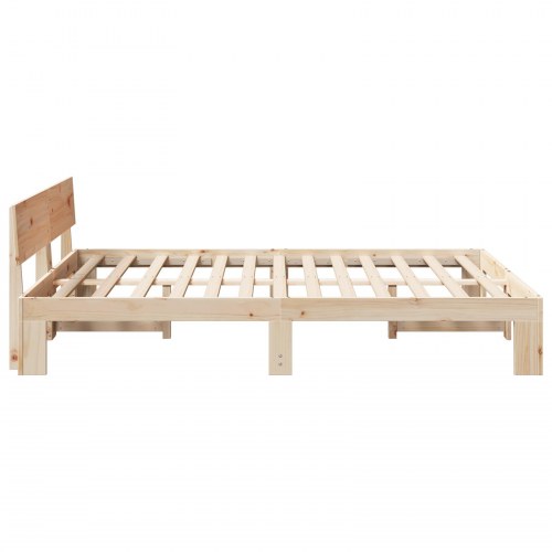 Sengestel 150 x 200 cm i massiv fyrretræ - naturfarvet