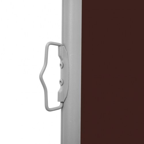 Sammenrullelig sidemarkise til terrassen 600x170 cm brun