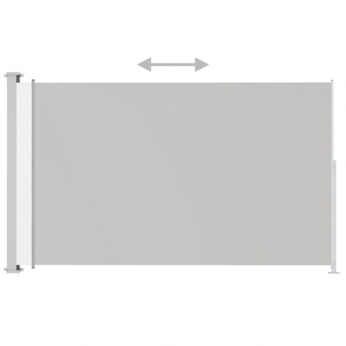 Sammenrullelig sidemarkise til terrassen 220x300 cm cremefarvet