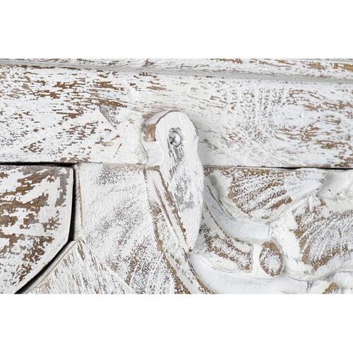 Skab Hvid Metal Mangotræ (100 x 43 x 190 cm)