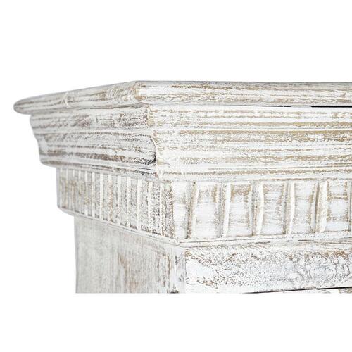 Skab Hvid Metal Mangotræ (100 x 43 x 190 cm)