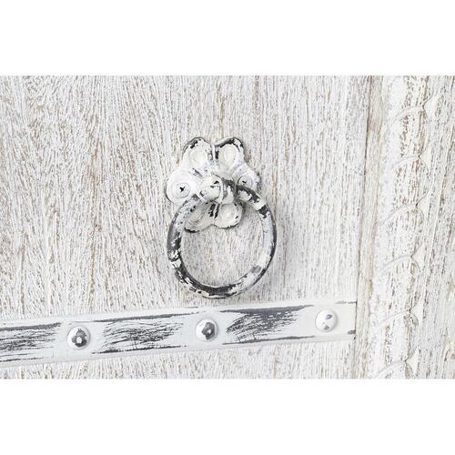 Skab Hvid Metal Mangotræ (100 x 43 x 190 cm)