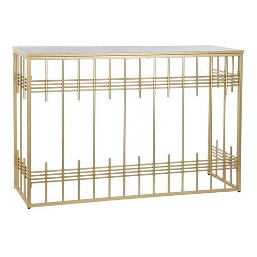 Konsol Krystal Sort Gylden Metal 120 x 40 x 81 cm