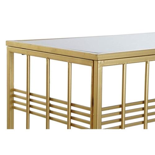 Konsol Krystal Sort Gylden Metal 120 x 40 x 81 cm