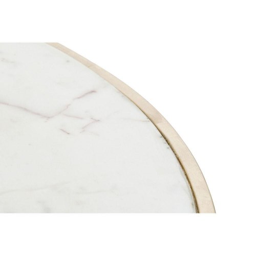 Sofabord i marmor og gyldent jern - 87 × 87 × 51,5 cm