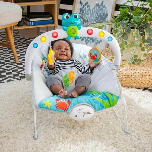 Baby Hængekøje Baby Einstein Ocean - Blå bouncer med lys og musik