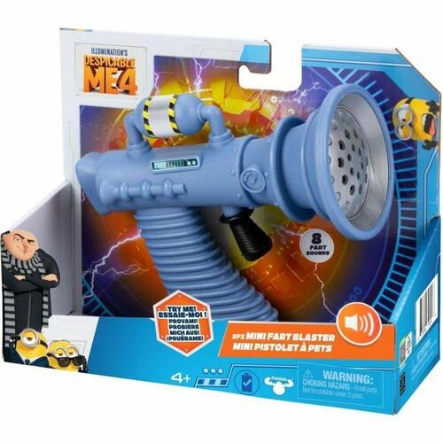 Moose Toys Mini Fart Blaster - Grå/Blå - Minions/Grusomme Mig 4