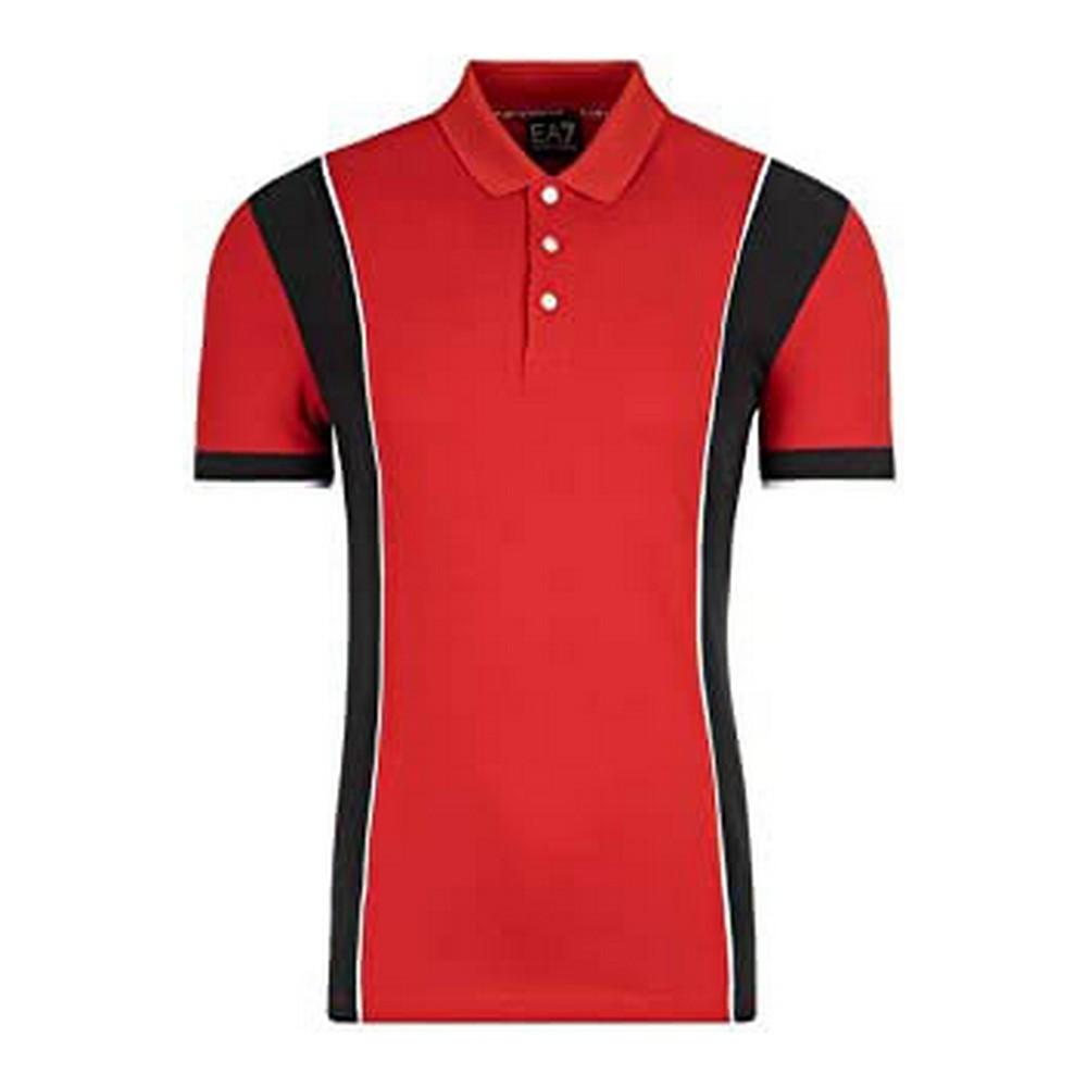 Kortærmet Polotrøje Til Mænd Armani Jeans C1450 Rød L