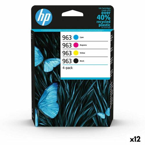 Original blækpatron HP OFFICEJET PRO 9000 SERIES - Nº 963 Gul Multifarvet (12 enheder)