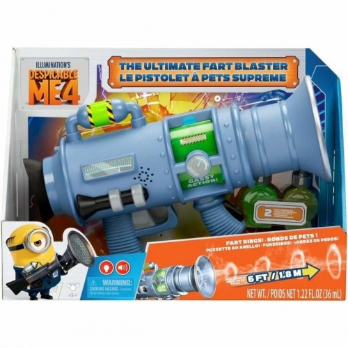 Moose Toys Despicable Me Fart Blaster - legetøjspistol med lydeffekter, blå
