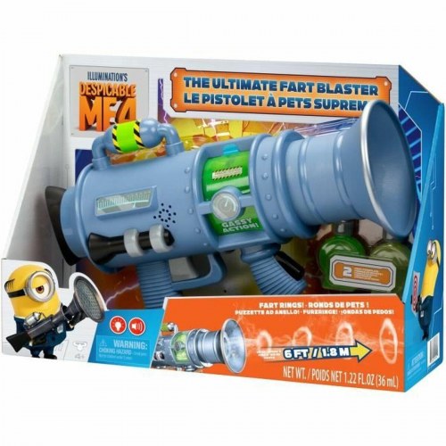 Moose Toys Despicable Me Fart Blaster - legetøjspistol med lydeffekter, blå