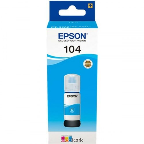 Epson 104 Cyan - original genopfyldningsblæk til EcoTank