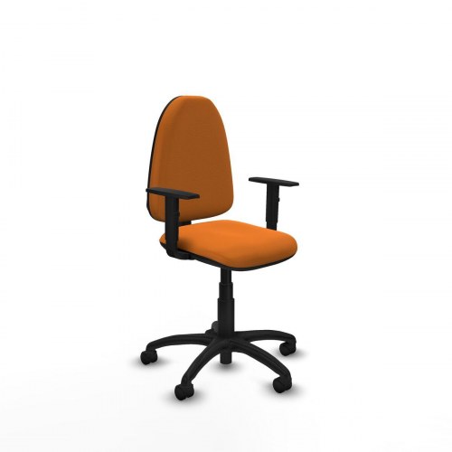Kontorstol B1D01RN - orange med armlæn