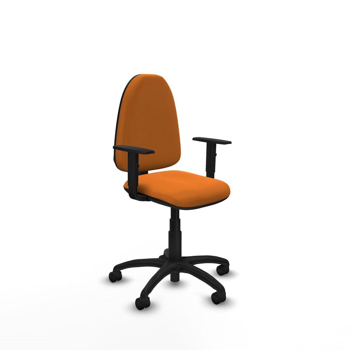 Kontorstol B1D01RN - orange med armlæn