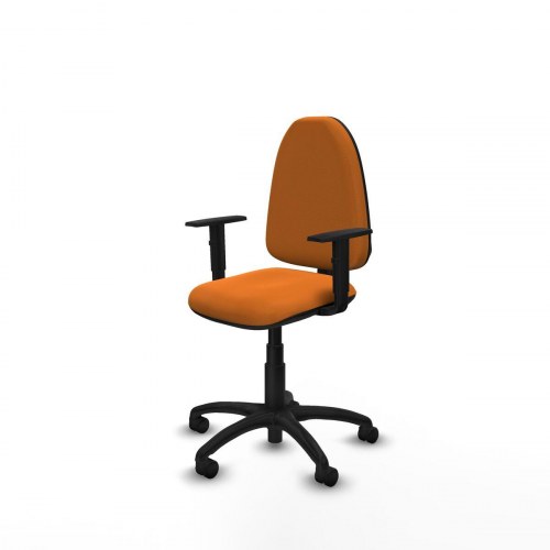 Kontorstol B1D01RN - orange med armlæn
