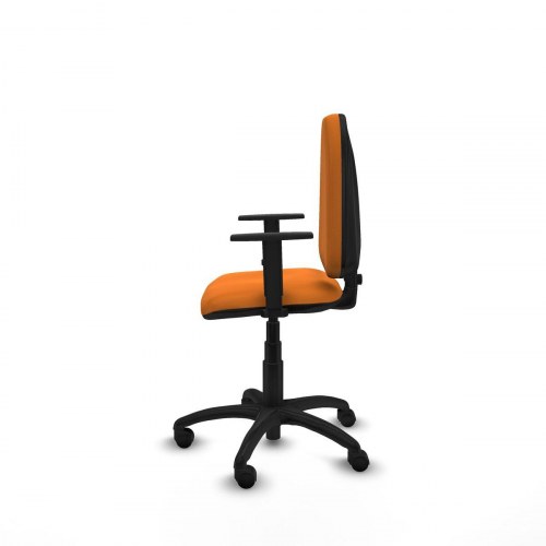 Kontorstol B1D01RN - orange med armlæn