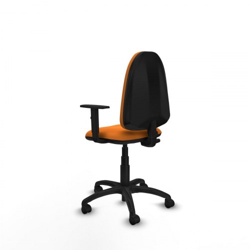 Kontorstol B1D01RN - orange med armlæn
