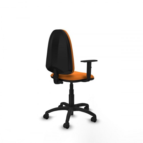 Kontorstol B1D01RN - orange med armlæn