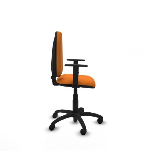Kontorstol B1D01RN - orange med armlæn