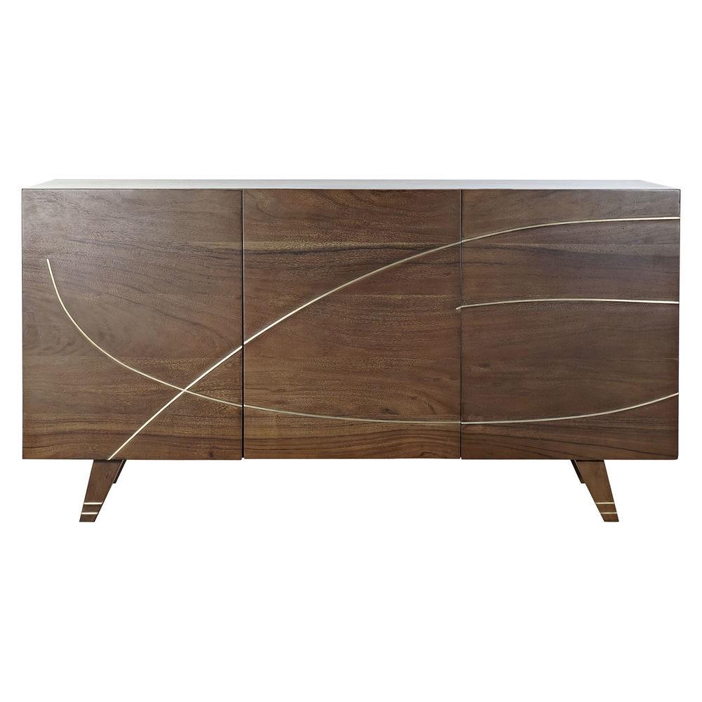 Skænk i mørkebrun akacie 145 × 41 × 76 cm