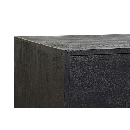 Skænk i sort/guld mangotræ - 145 × 41 × 77 cm