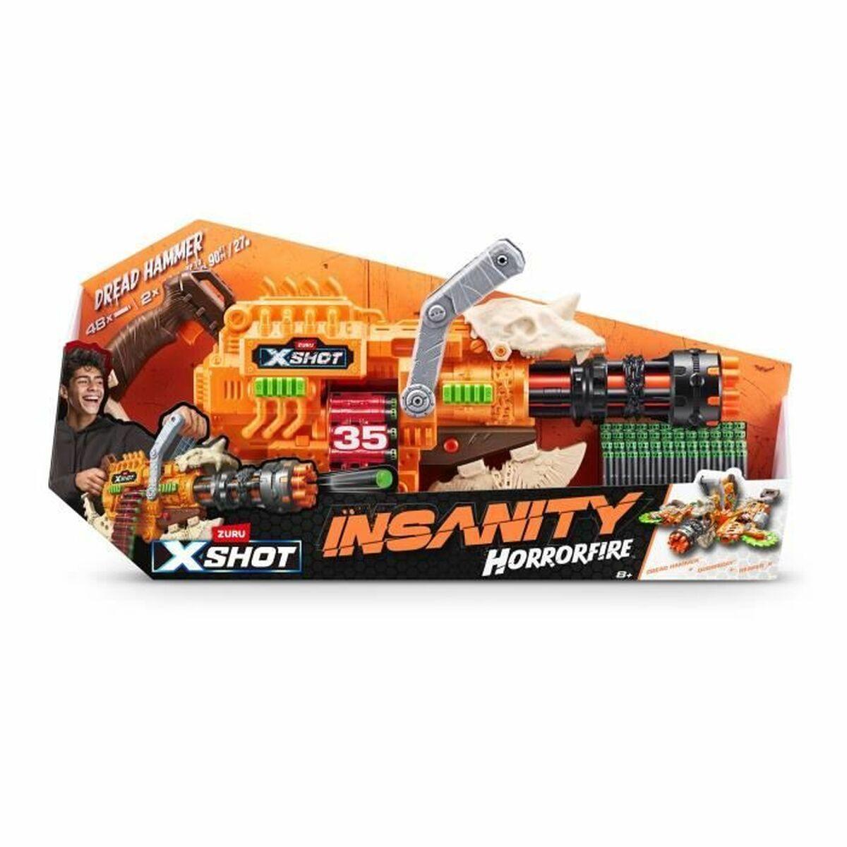 Dartpistol Zuru Xshot Insanity Horrorfire Dread Hammer