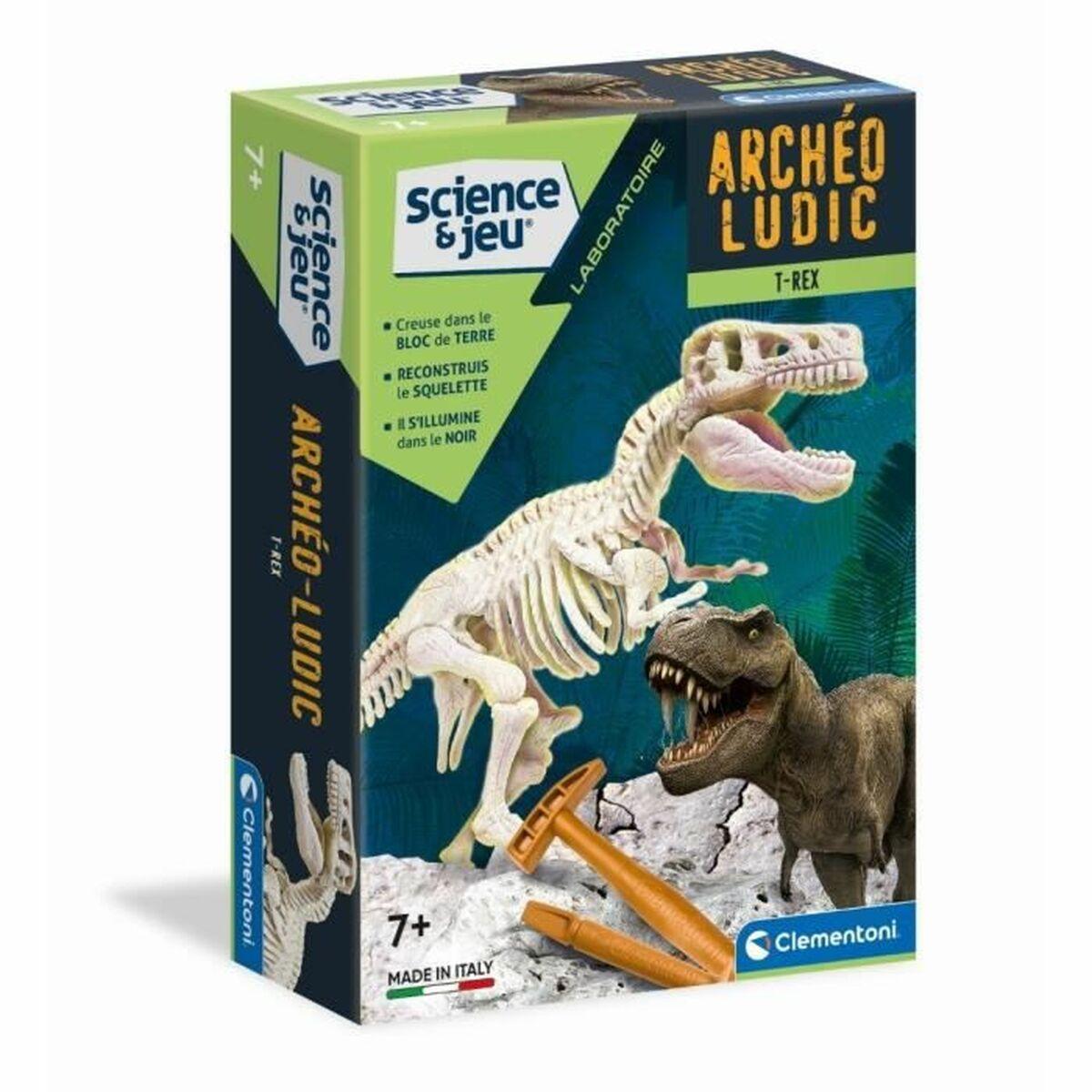 Udgravningsspil Clementoni T-rex Fosforescente