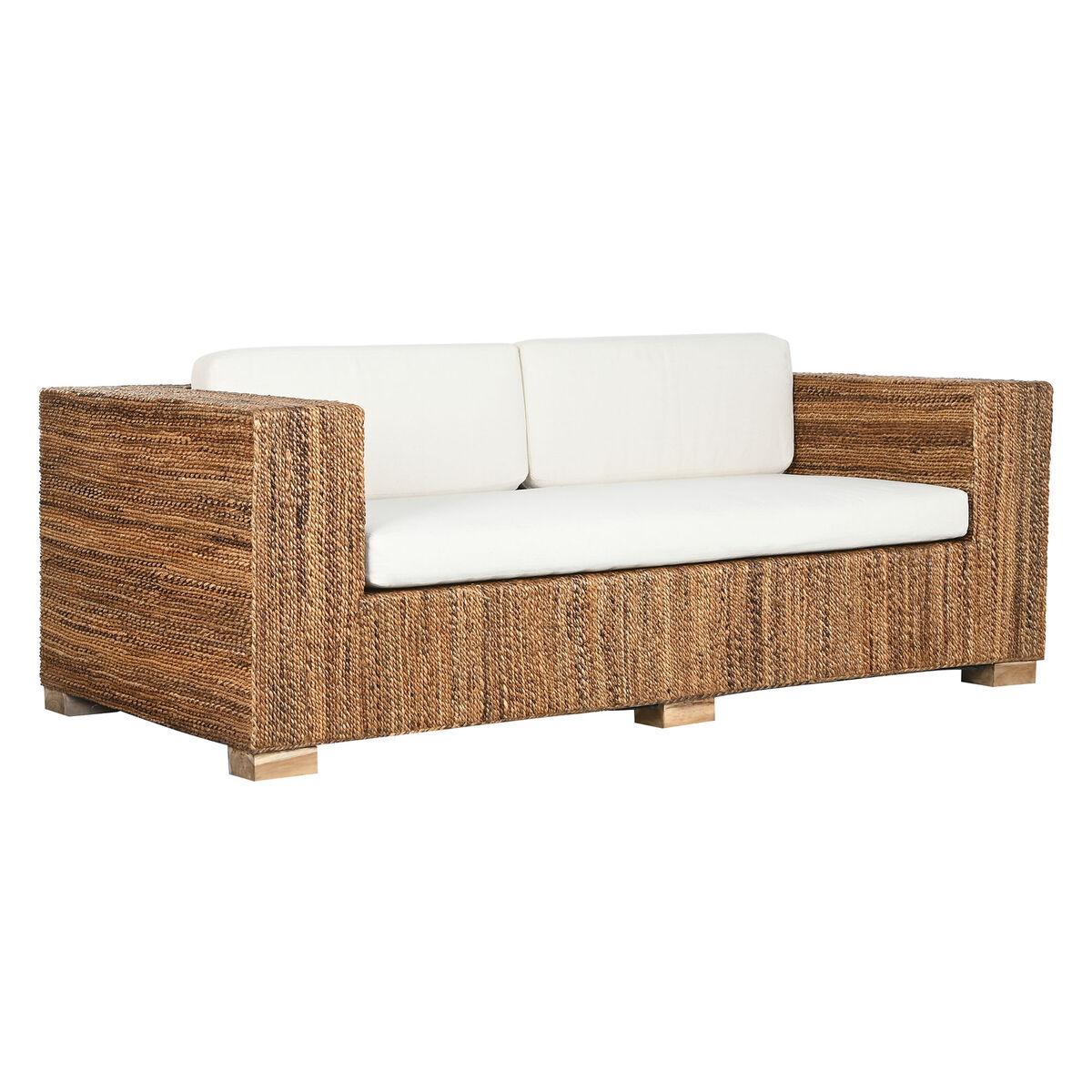 Havesofa Hvid/natur 192 × 92 × 65 Cm