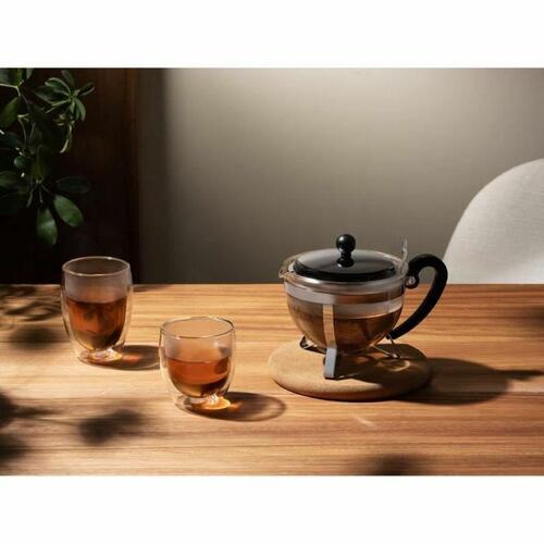 Bodum tekande - grå, 1 l, glas og rustfrit stål