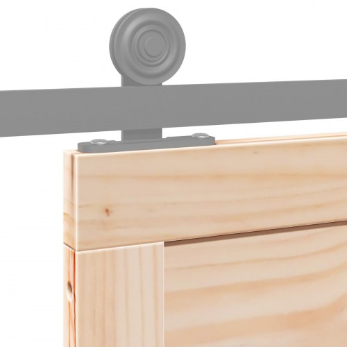 Ladeport Naturfarvet 100 x 208 cm Massivt fyrretræ